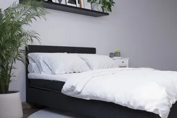 Billingen Komplett Sengepakke 140x200 cm - Svart - Møbler - Senger - Kontinentalsenger