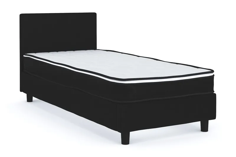 Billingen Komplett Sengepakke 90x200 cm - Svart - Møbler - Senger - Kontinentalsenger