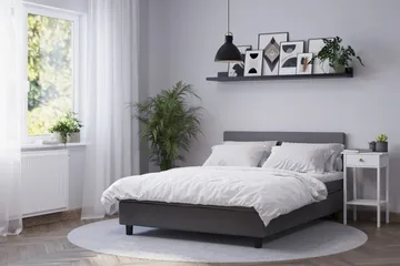 Billingen Kontinentalseng 120x200 cm - Grå - Møbler - Senger - Kontinentalsenger
