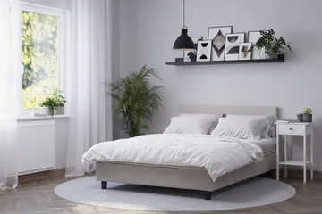 Billingen Kontinentalseng 160x200 cm - Beige - Møbler - Senger - Dobbeltsenger