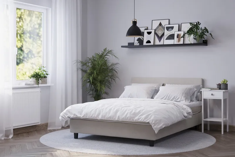 Billingen Kontinentalseng 160x200 cm - Beige - Møbler - Senger - Dobbeltsenger