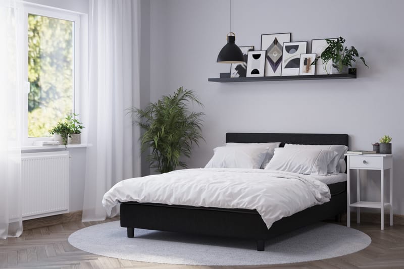 Billingen Kontinentalseng 160x200 cm - Svart - Møbler - Senger - Kontinentalsenger