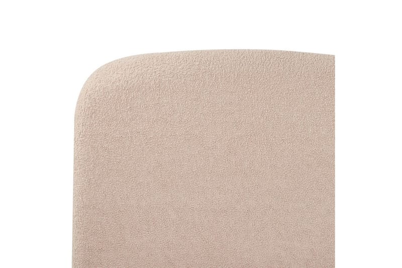 Blagnac Sengeramme med Oppbevaring i Bouclé-stoff med Sengegavl med Fasthetsgrad - Beige - Møbler - Senger - Senger med oppbevaring