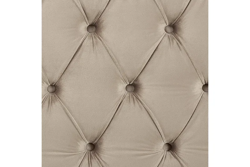 Bode Myk Sengeramme 180x200 cm i Fløyel med Sengegavl - Taupe - Møbler - Senger - Sengeramme & sengestamme