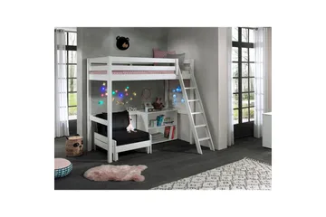 Bokhylle og Sovesofa Pino Mezzanine 90 x 200 cm - 90 x 200 cm - Møbler - Barnemøbler - Barnemøbelsett