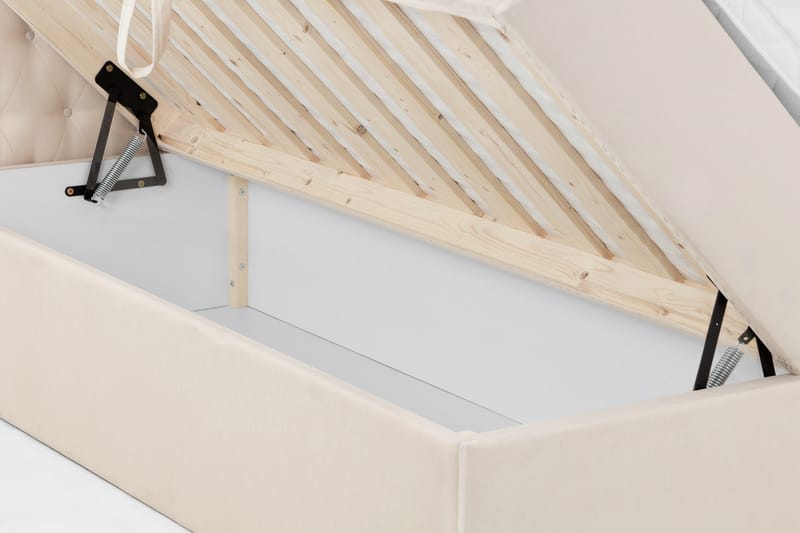 Box Bed Boxy Beige - 140x200 cm - Møbler - Senger - Rammeseng
