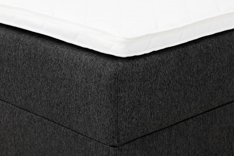 Box Bed Boxy Svart/Grå - 180x200 cm - Senger med oppbevaring - Komplett sengepakke