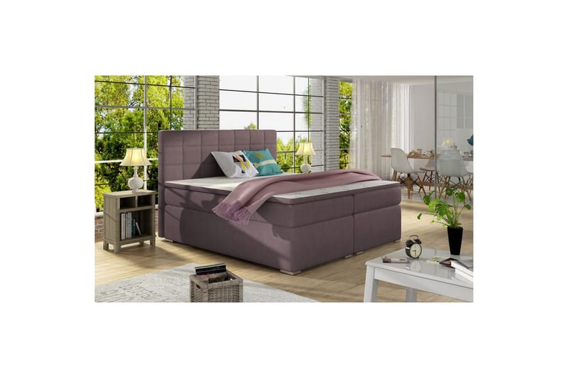 Box Spring Eltap Alice, 140x200 cm, Soro 65, Lilla