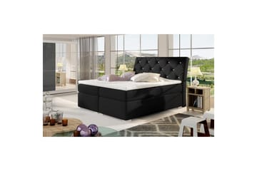 Box Spring Eltap Balvin - 140x200 cm, Soft 11, Svart - Møbler - Senger - Kontinentalsenger
