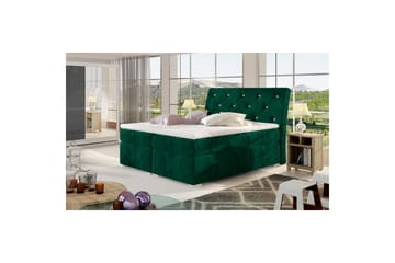 Box Spring Eltap Balvin - 160x200 cm, Kronos 19, Mørk grønn - Møbler - Senger - Kontinentalsenger