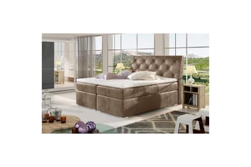 Box Spring Eltap Balvin - 160x200 cm, Monolith 09, Brun - Møbler - Senger - Kontinentalsenger