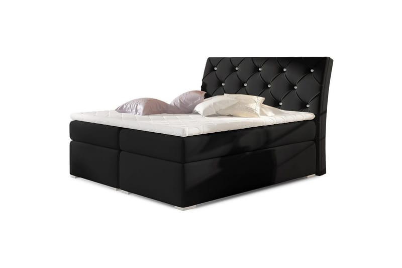 Box Spring Eltap Balvin - 160x200 cm, Soft 11, Svart - Møbler - Senger - Kontinentalsenger