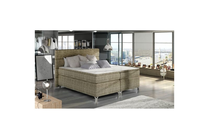 Boxspring Eltap Amadeo, Berlin 03, Beige, 140x200 cm