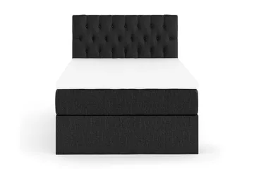 Boxy Box Bed 120x200 cm - Svart/Grå - Møbler - Senger - Senger med oppbevaring