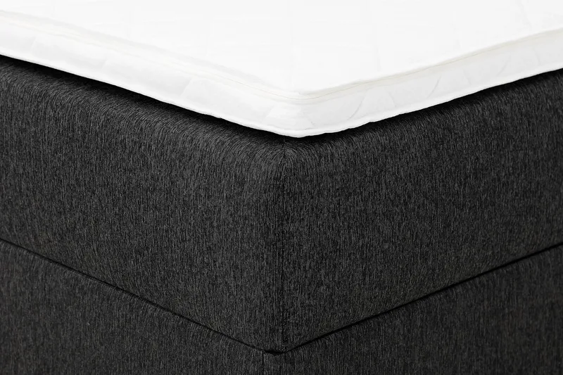 Boxy Box Bed 120x200 cm - Svart/Grå - Møbler - Senger - Senger med oppbevaring