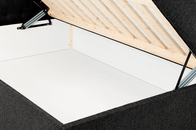 Boxy Komplett Sengepakke Box Bed 180x200 cm - Sort - Møbler - Senger - Enkeltsenger