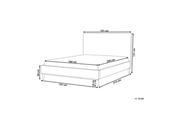 Braydon Sengramme 180x200 cm - Grå/Mørkt tre - Møbler - Senger - Sengeramme & sengestamme