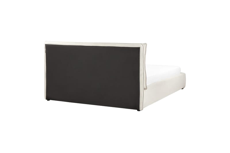 Braylon Sengeramme 160x200 cm i Stoff med Oppbevaring og Sengegavl - Beige - Møbler - Senger - Senger med oppbevaring