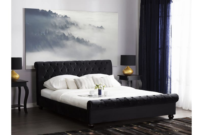 Bronson Vannseng 140x200 cm - Svart - Møbler - Senger - Vannsenger
