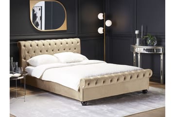 Bronson Vannseng 160x200 cm - Beige/Mørkt tre - Møbler - Senger - Vannsenger