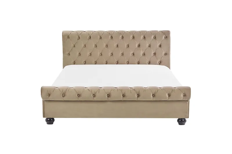 Bronson Vannseng 180x200 cm - Beige/Mørkt tre - Møbler - Senger - Vannsenger