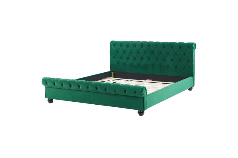 Bronson Vannseng 180x200 cm, Grønn/Mørkt tre