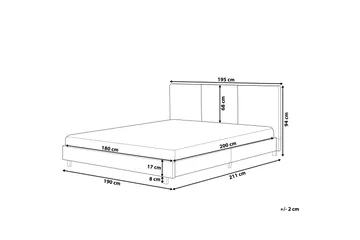 Brook Vannseng 180x200 cm - Grå/Svart - Møbler - Senger - Vannsenger
