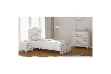 Brynor Sengeramme 90x190 cm - Matt Hvit - Møbler - Senger - Sengeramme & sengestamme