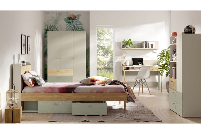 Buhan Møbelsett til Soverom - Beige / Brun - Møbler - Senger - Møbelsett til soverom