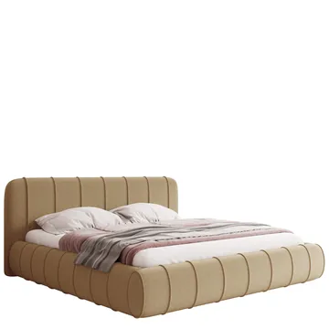 Calrosin Sengeramme 120x200 cm med Oppbevaring - Mørk beige - Møbler - Senger - Senger med oppbevaring