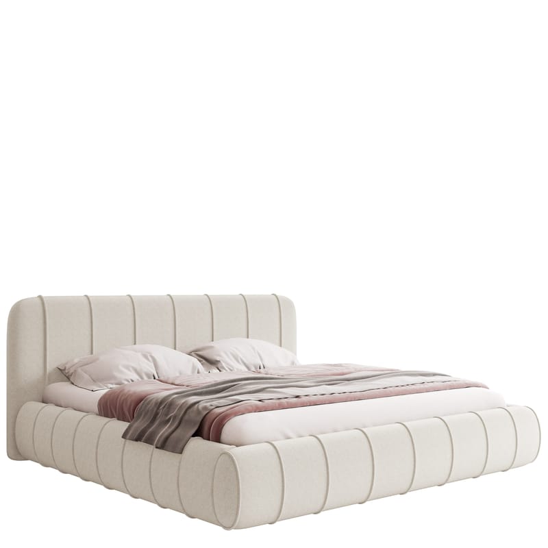 Calrosin Sengeramme 160x200 cm med Oppbevaring, Hvit