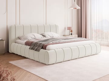 Calrosin Sengeramme 160x200 cm med Oppbevaring - Hvit - Møbler - Senger - Senger med oppbevaring