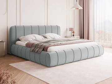 Calrosin Sengeramme 160x200 cm med Oppbevaring - Lys grå - Møbler - Senger - Senger med oppbevaring