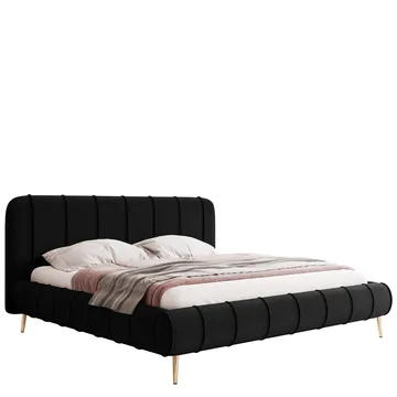 Calrosin Sengeramme med Ben 140x200 cm med Oppbevaring - Svart - Møbler - Senger - Senger med oppbevaring