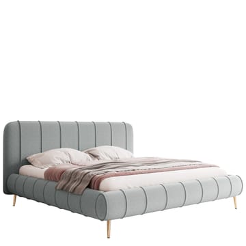 Calrosin Sengeramme med Ben 160x200 cm med Oppbevaring - Lys grå - Møbler - Senger - Senger med oppbevaring