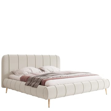 Calrosin Sengeramme med Ben 200x200 cm med Oppbevaring - Hvit - Møbler - Senger - Senger med oppbevaring