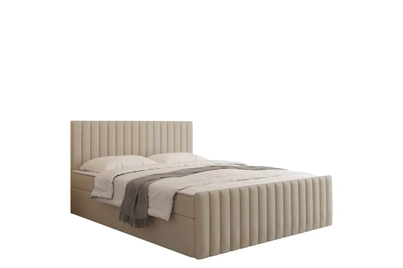 Calrosor Sengepakke Kontinentalseng med Oppbevaring 140x200 cm, Beige