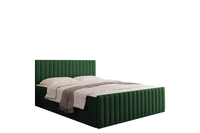 Calrosor Sengepakke Kontinentalseng med Oppbevaring 140x200 cm, Grønn