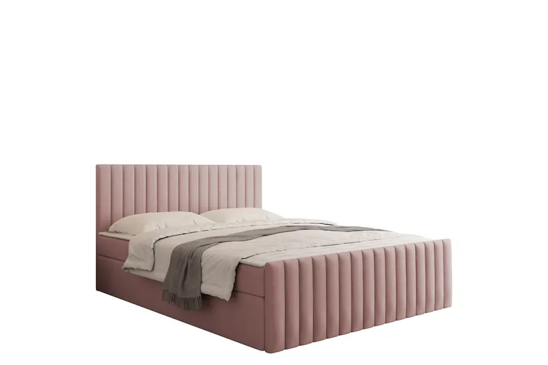 Calrosor Sengepakke Kontinentalseng med Oppbevaring 140x200 cm, Rosa