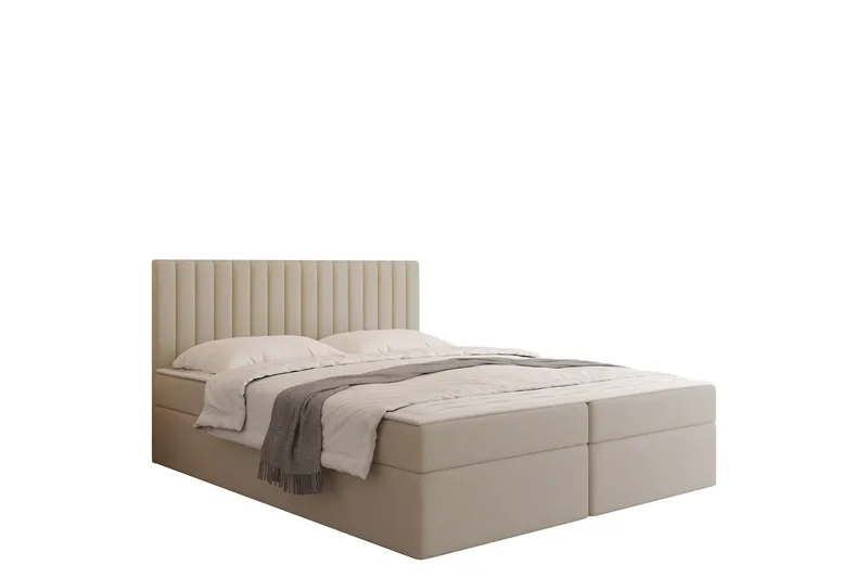 Calrosor Sengepakke Kontinentalseng med Oppbevaring 160x200 cm, Beige