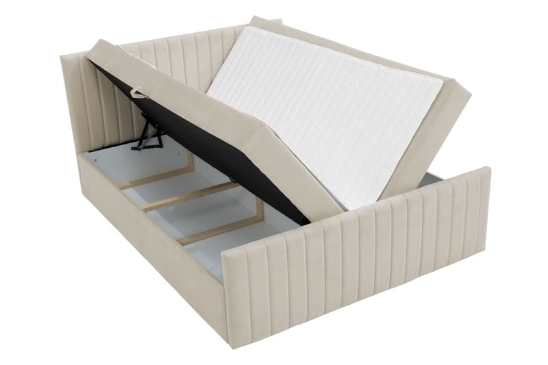 Calrosor Sengepakke Kontinentalseng med Oppbevaring 160x200 cm - Beige - Møbler - Senger - Kontinentalsenger