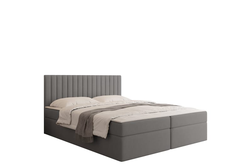 Calrosor Sengepakke Kontinentalseng med Oppbevaring 180x200 cm - Grå - Møbler - Senger - Kontinentalsenger