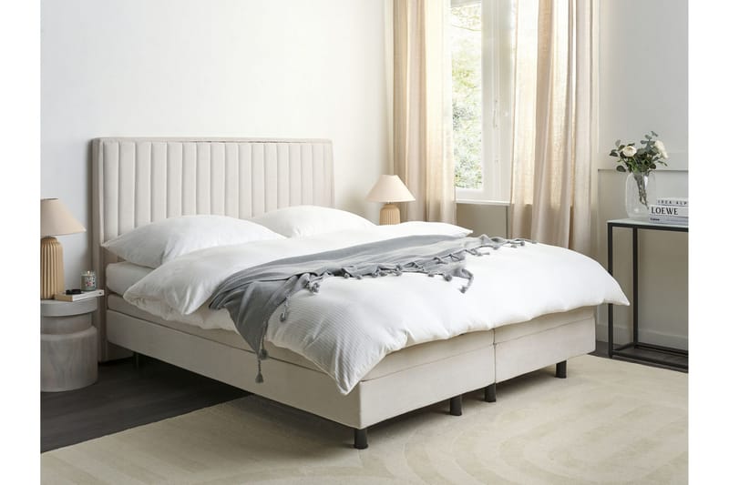 Carleigh Sengramme 160x200 cm - Beige - Møbler - Senger - Regulerbare senger
