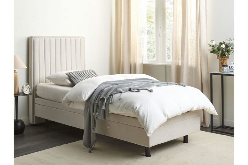 Carleigh Sengramme 90x200 cm - Beige - Møbler - Senger - Sengeramme & sengestamme