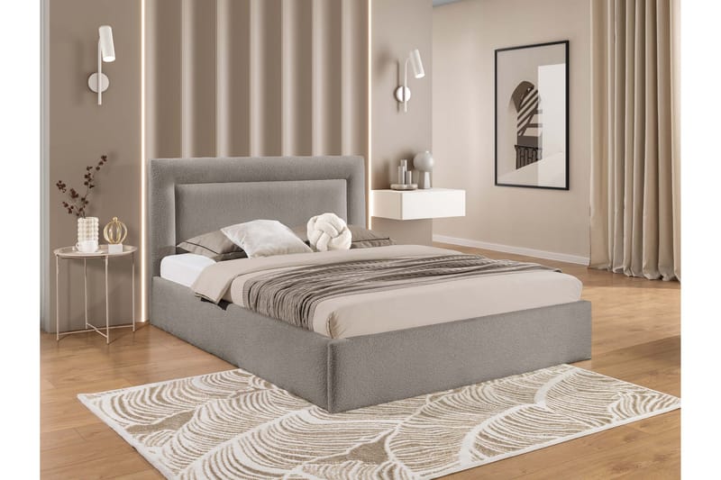 Carve Oppbevaringsseng - Grå - Møbler - Senger - Senger med oppbevaring