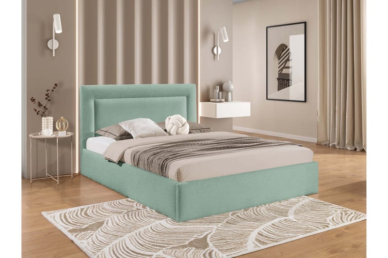Carve Oppbevaringsseng - Mintgrønn - Møbler - Senger - Senger med oppbevaring