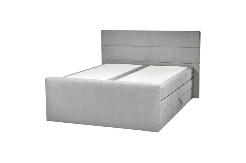 Cecil Kontinentalseng 160x200 cm, Grå/Sølv