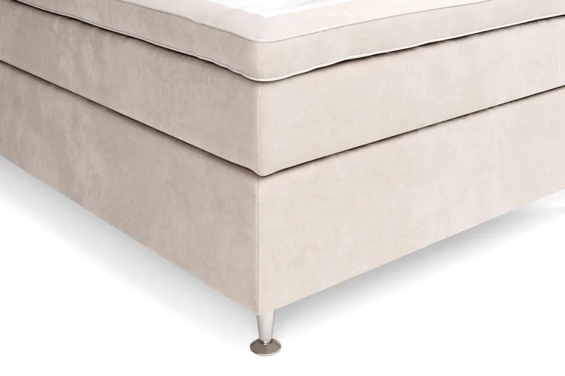 Celine Kontinentalseng 120x200 cm - Beige/Fløyel - Møbler - Senger - Kontinentalsenger