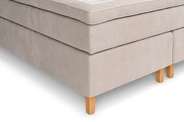 Celine Kontinentalseng 160x200 cm - Beige/Fløyel - Møbler - Senger - Kontinentalsenger