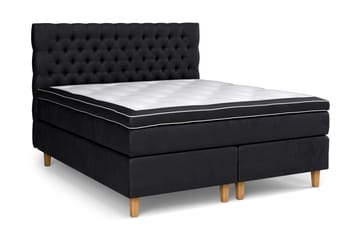 Celine Kontinentalseng 160x200 cm - Svart/Fløyel - Møbler - Senger - Kontinentalsenger